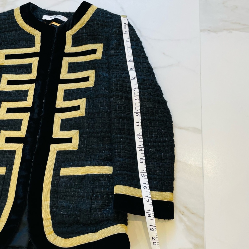 Givenchy Embroidered Tweed Military Jacket - Picture 14 of 15